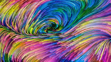 Öpücük renkli boya